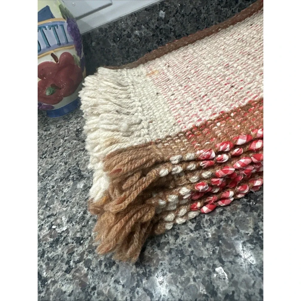 8Vintage Native American Hand Woven Wool Table Topper Southwest Placemat 18